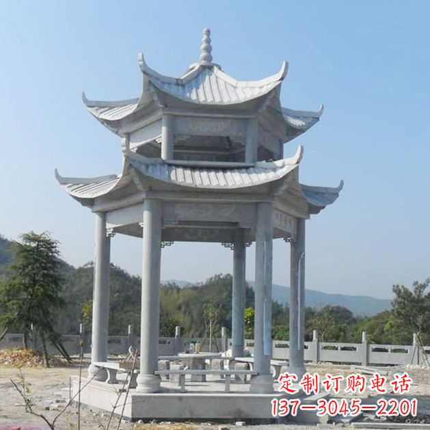 昆明高雅大理石凉亭雕塑