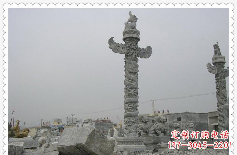 昆明精致雕刻,大理石华表雕塑
