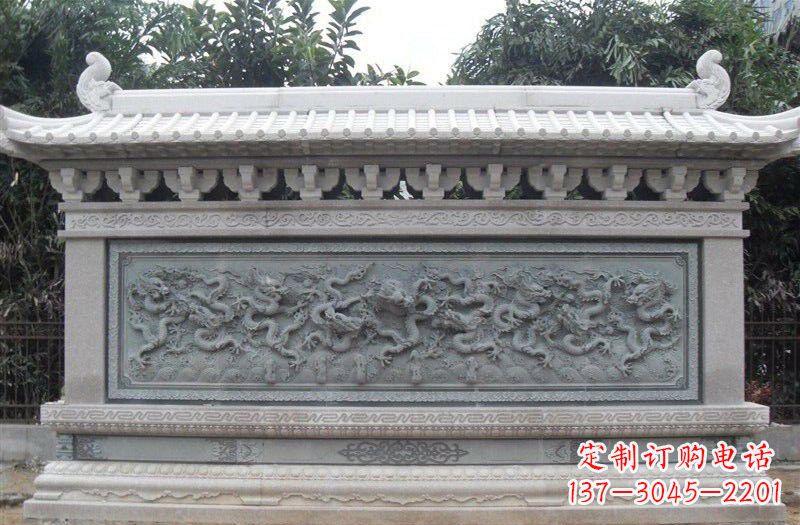 昆明大理石九龙壁雕塑