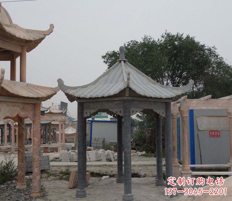 昆明大理石凉亭精美石雕