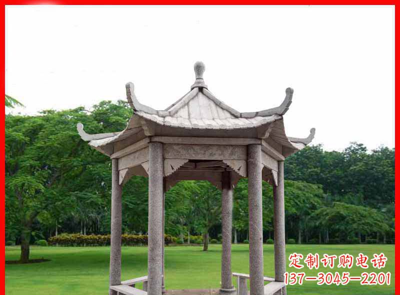 昆明精致大理石凉亭雕塑