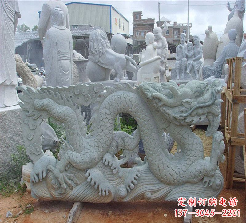 昆明大理石龙石雕传承古老文化,精雕细琢的艺术品