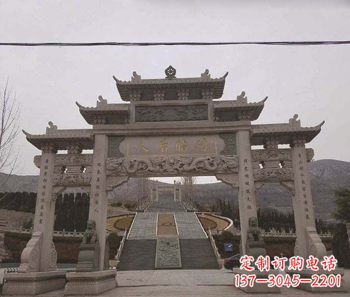 昆明大理石牌坊石雕,精美别致,艺术魅力无限