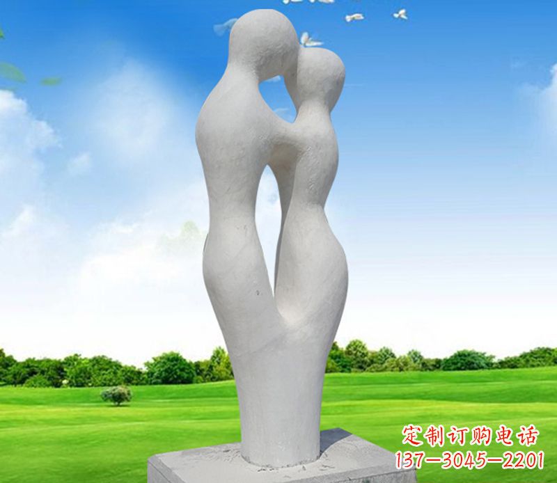 昆明情侣石雕,永恒的爱恋