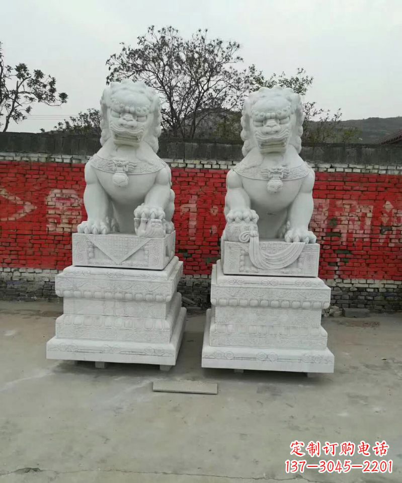 昆明大理石狮子雕塑,精致而壮观