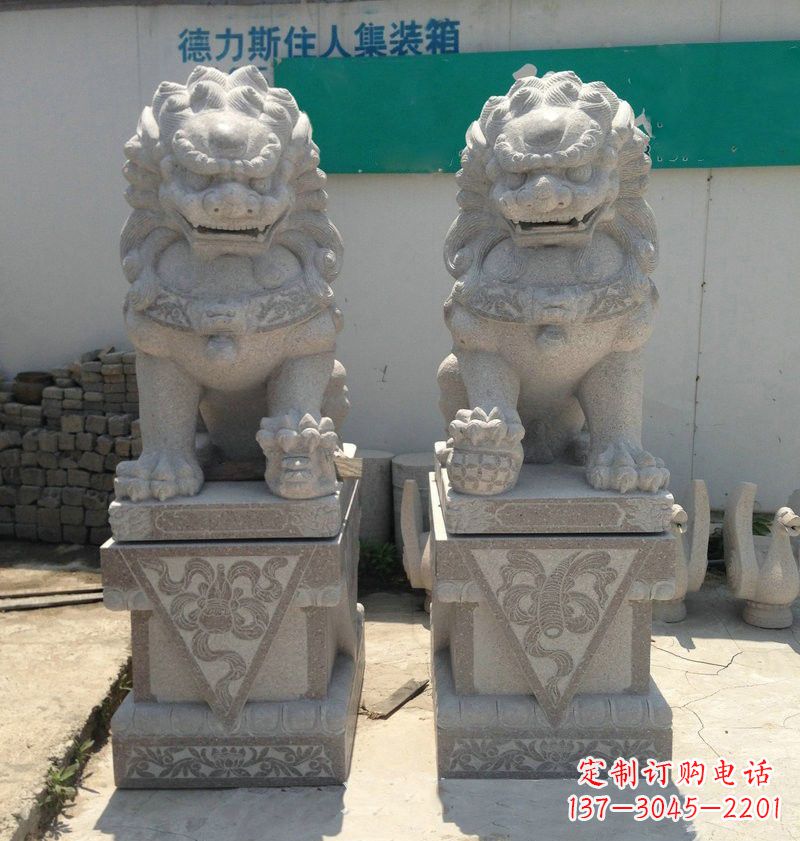 昆明精致大理石狮子雕塑