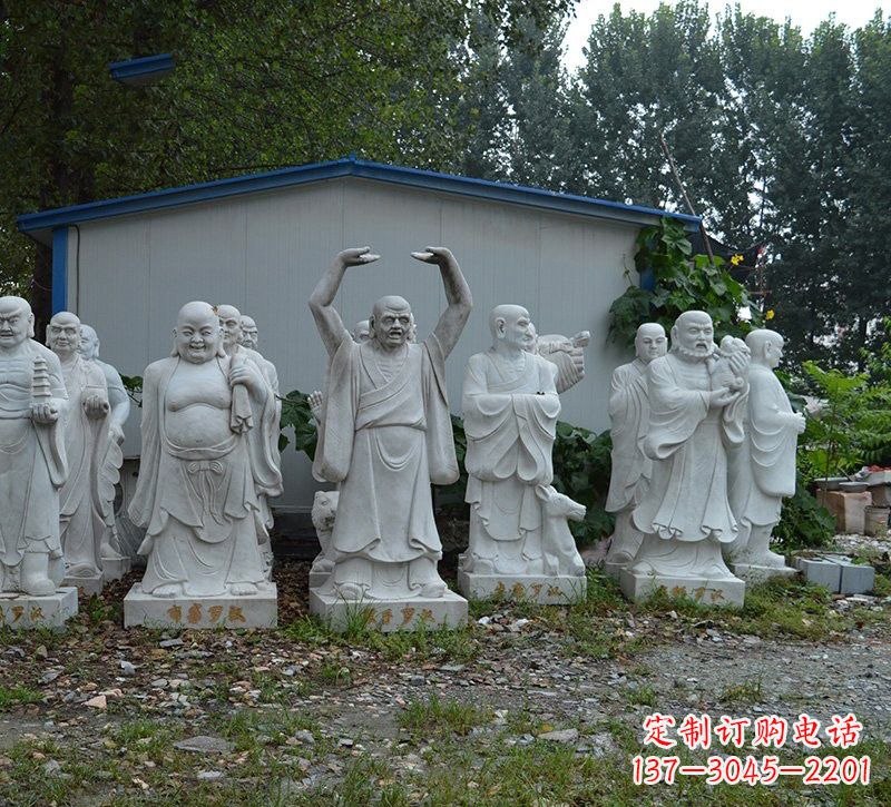 昆明大理石罗汉雕塑,高贵雅致