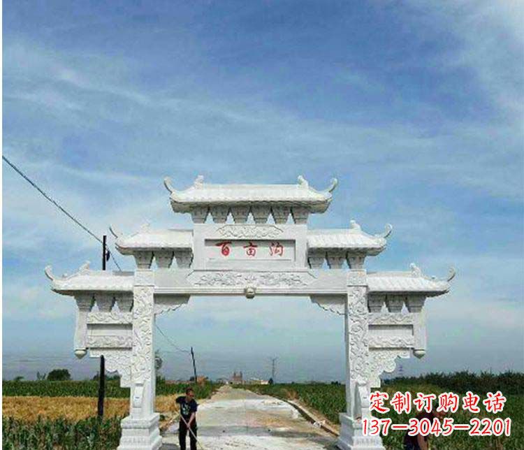 昆明西方风格石牌坊石雕
