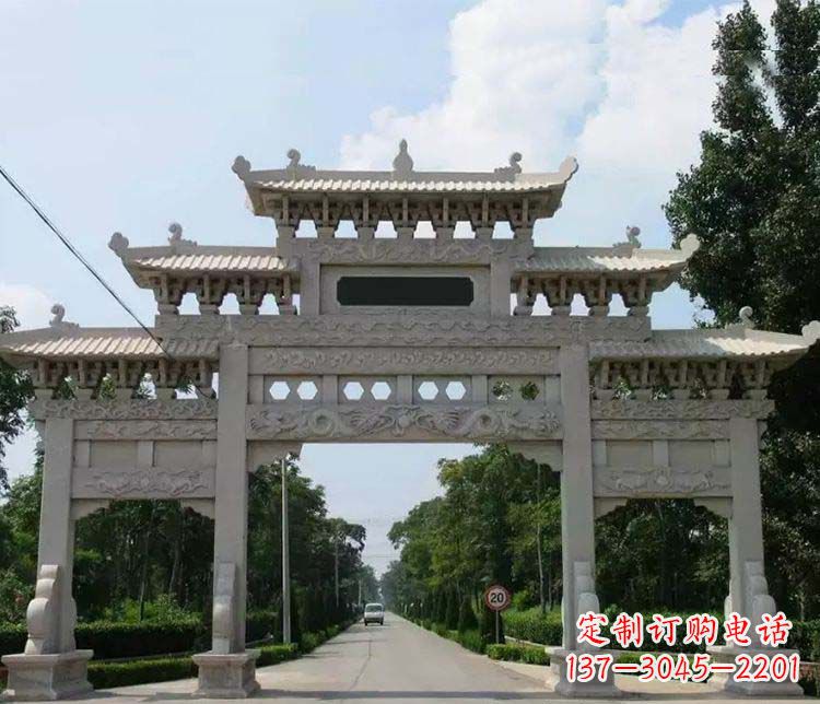 昆明定制牌坊雕塑，传承中国传统文化