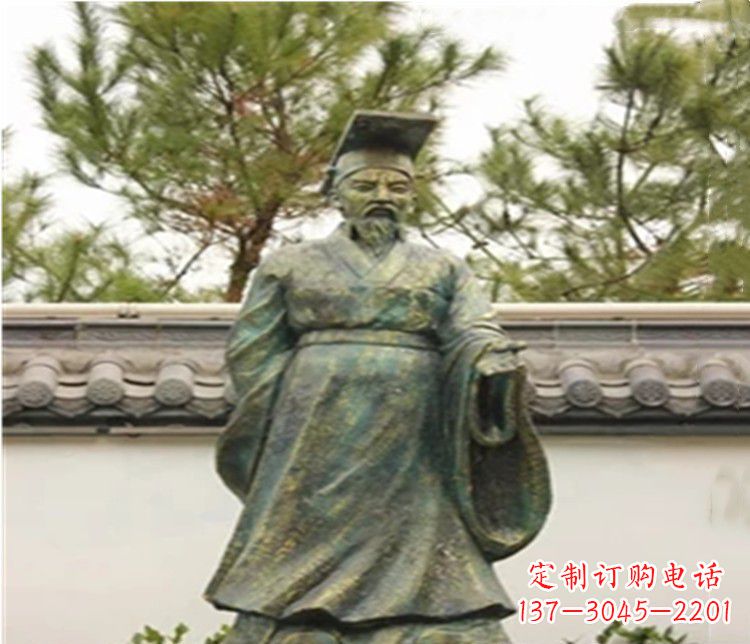昆明帝王汉武帝人物铜雕