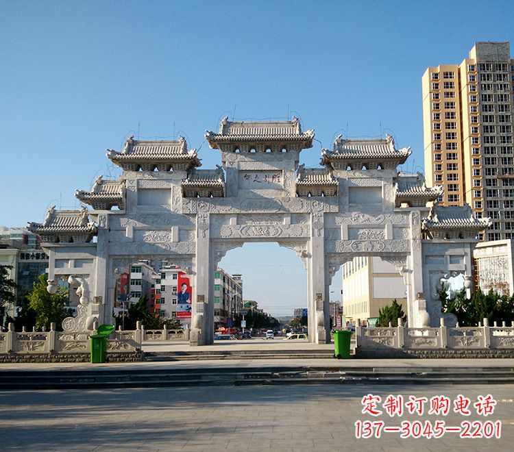 昆明锻铜雕塑 人物雕塑石雕牌坊