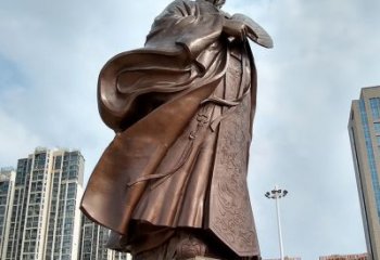 昆明珍贵的雕塑艺术--诸葛亮卧龙先生