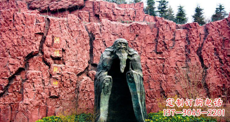 昆明中领雕塑手工定制老子铜雕