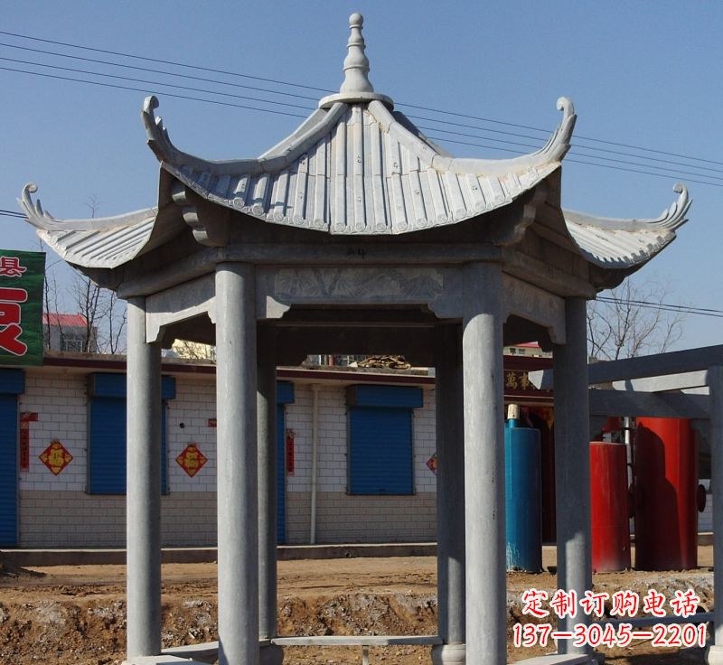 昆明精美仿古石雕凉亭