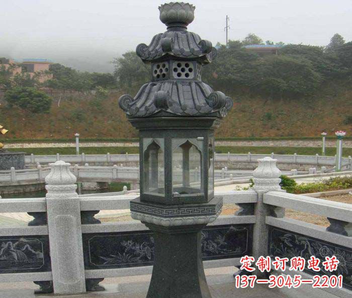 昆明仿古石灯公园景观石雕
