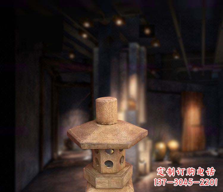 昆明仿古石灯公园石雕