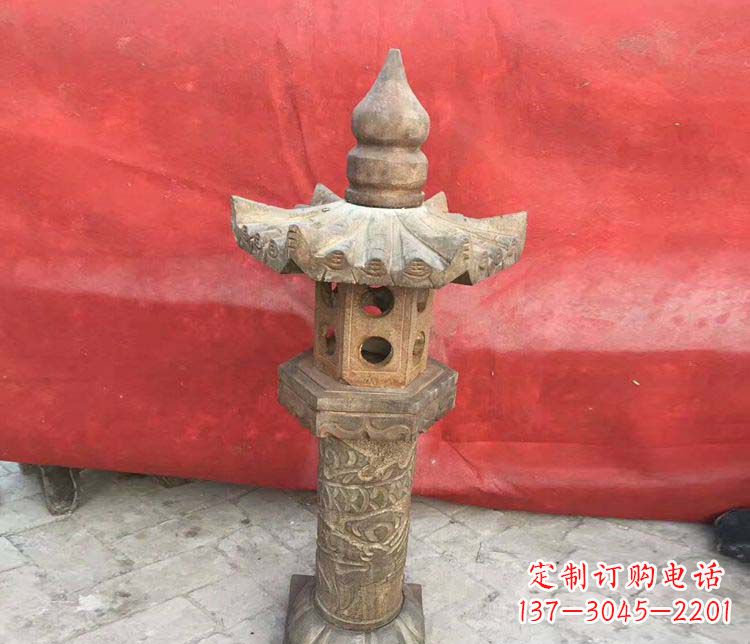 昆明仿古石灯公园石雕 (2)