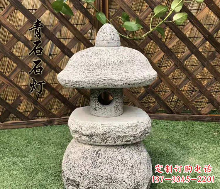 昆明仿古石灯公园照明灯石雕