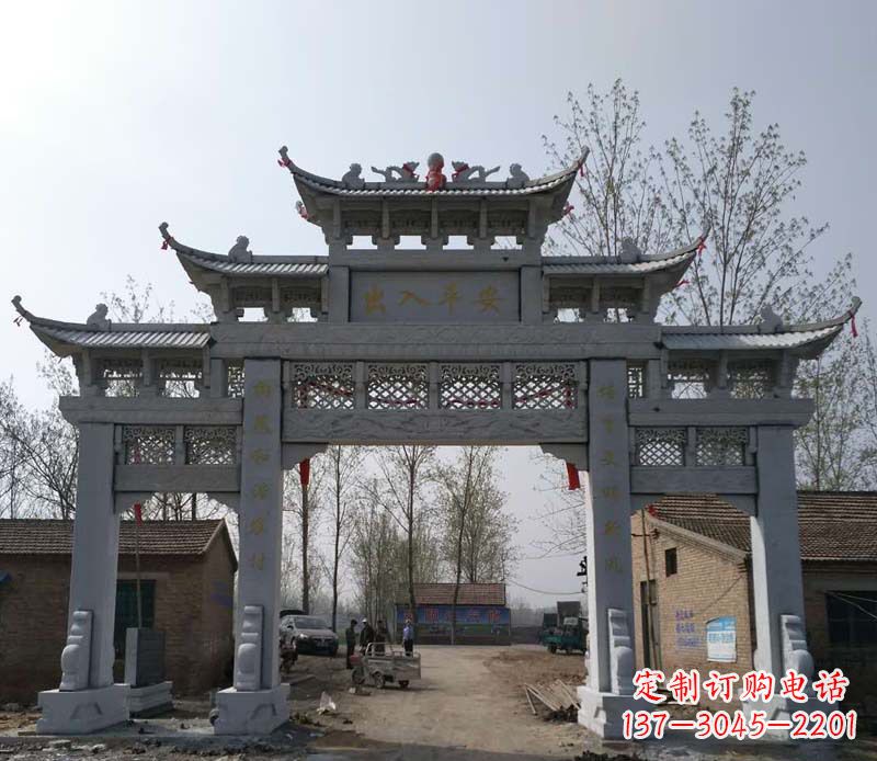 昆明仿古石牌坊石雕