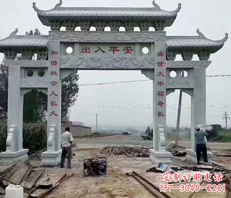 昆明仿古石牌坊石雕