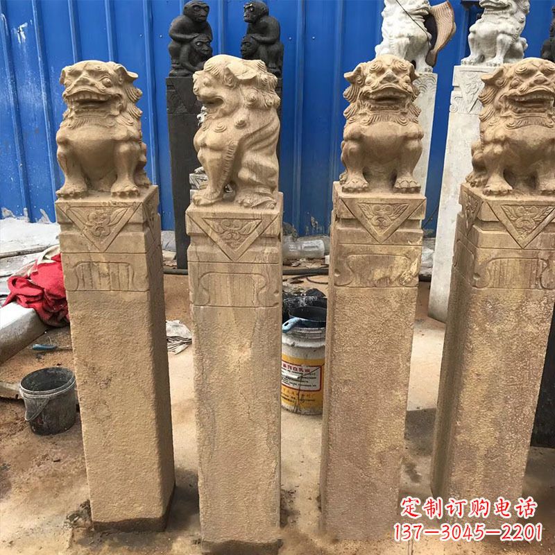 昆明仿古拴马桩石雕塑——傅雕你的精美时光