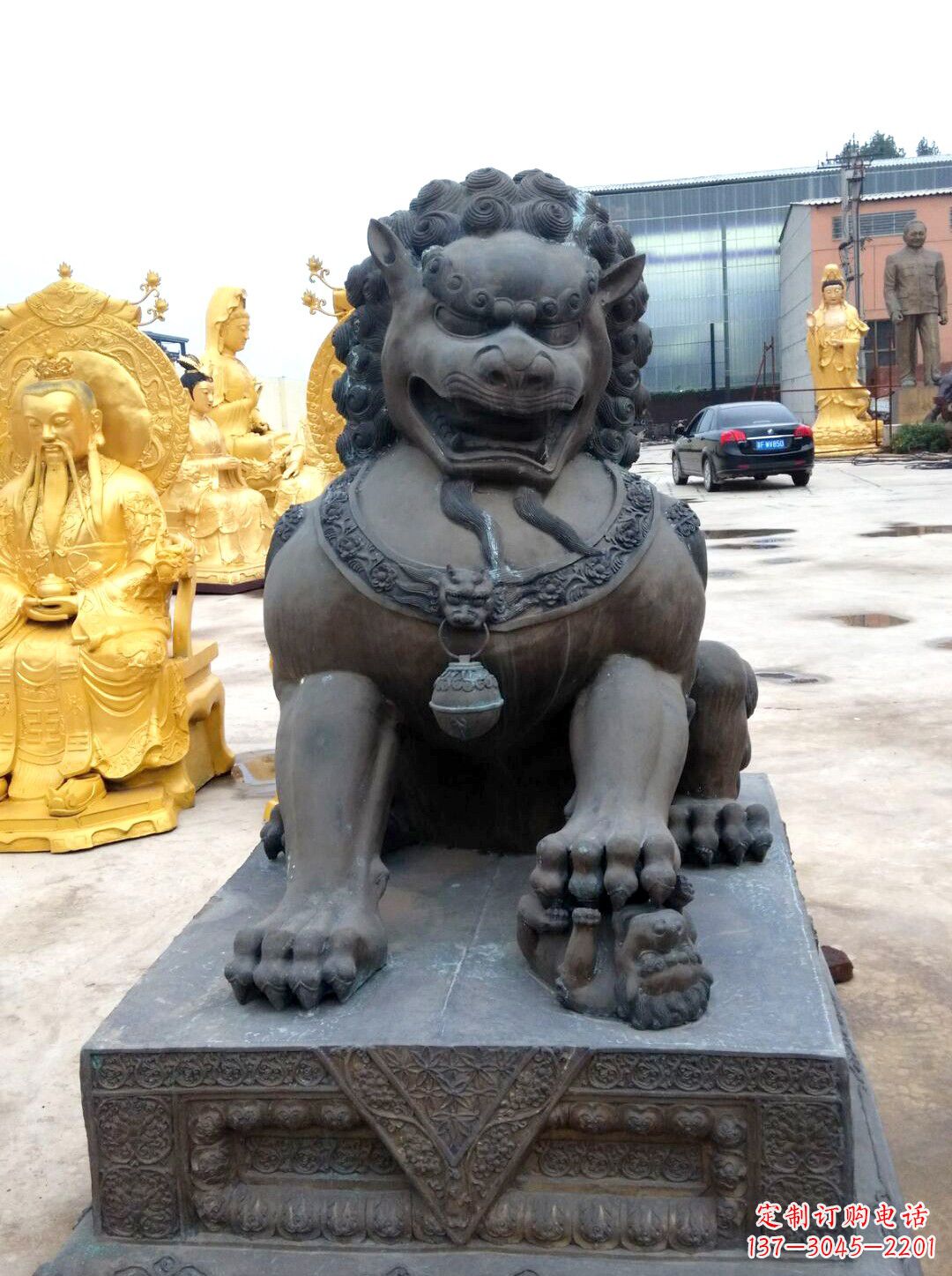 昆明精美仿古铜狮子雕塑