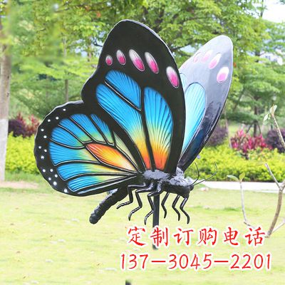 昆明蓝蝴蝶雕塑-让你的室内空间焕发生机