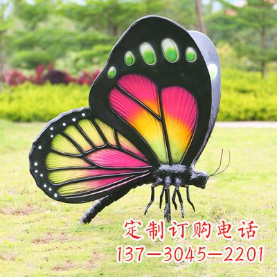 昆明仿真蝴蝶_品红色款405x78x110