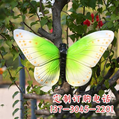 昆明浅绿色蝴蝶雕塑