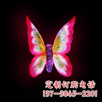 昆明红发蝴蝶 小号发光雕塑