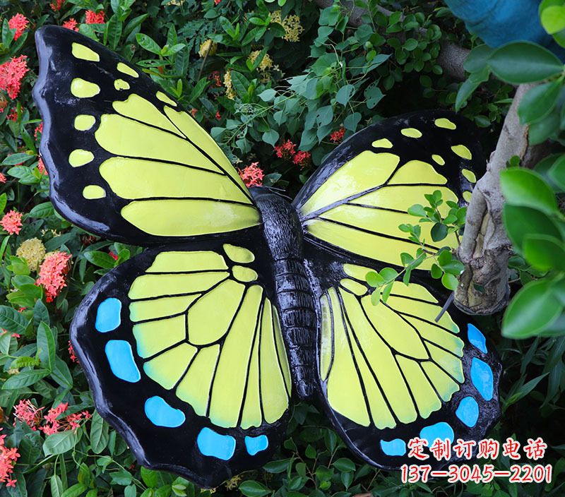 昆明玻璃钢蝴蝶雕塑
