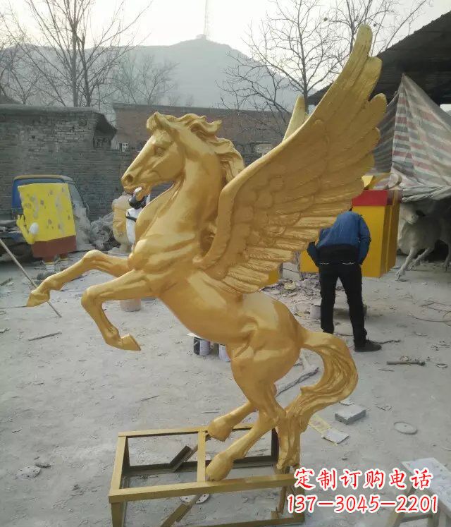 昆明飞马动物铜雕,精美细腻