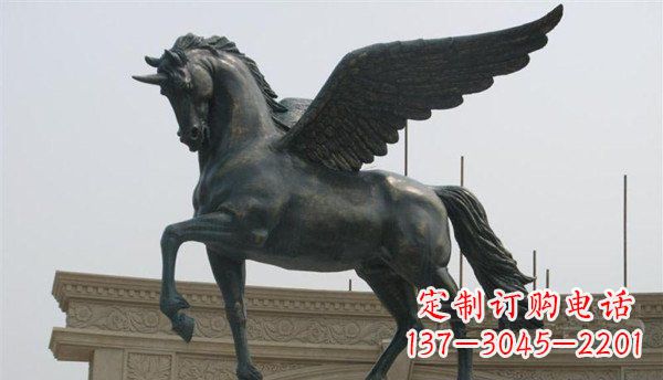 昆明飞马广场景观铜雕
