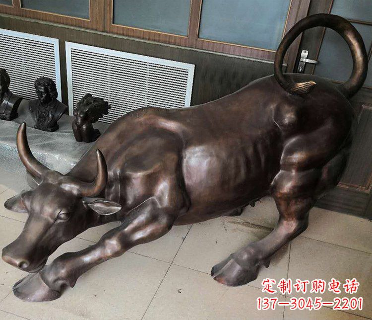 昆明风水办公牛铜雕塑