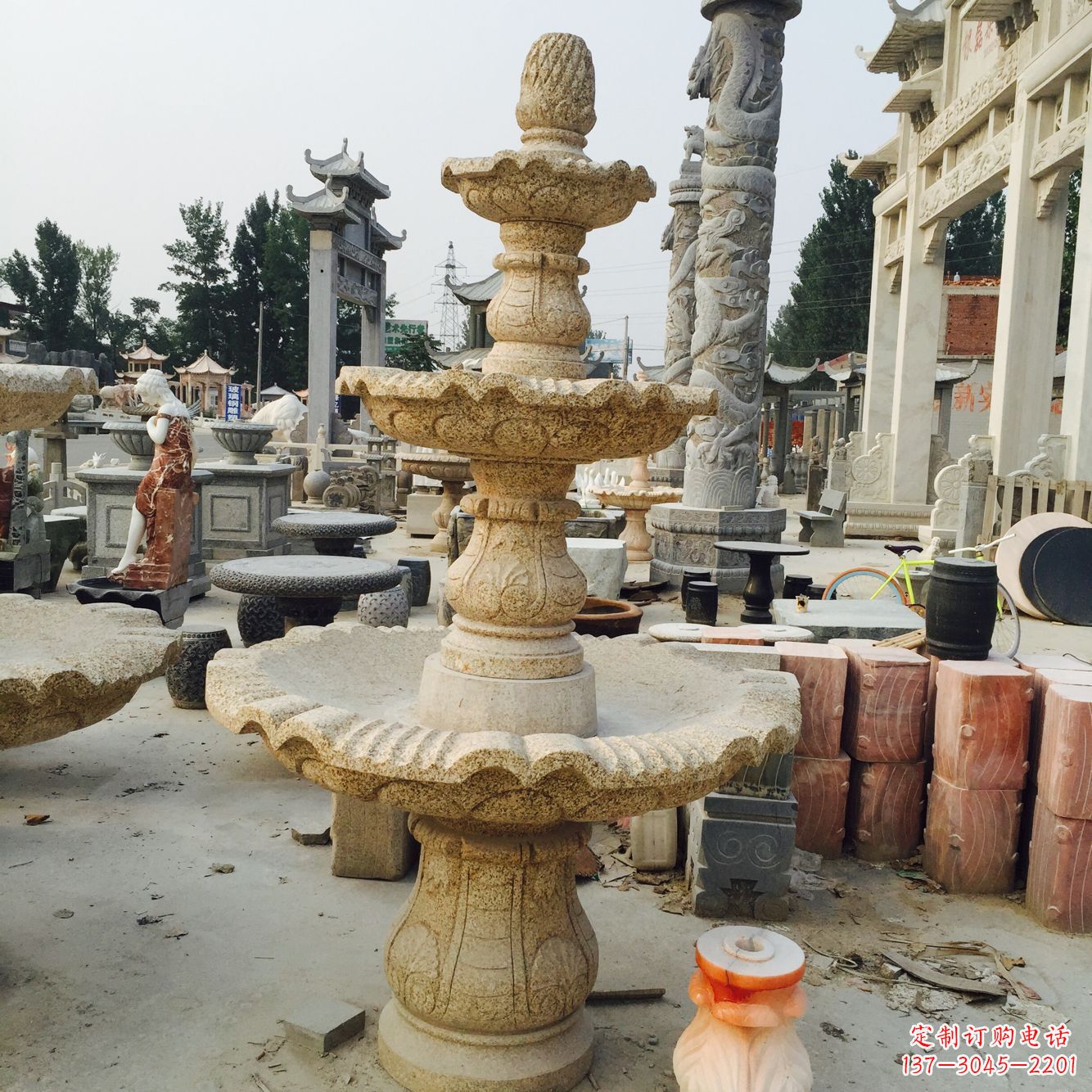 昆明精美风水球石雕艺术品