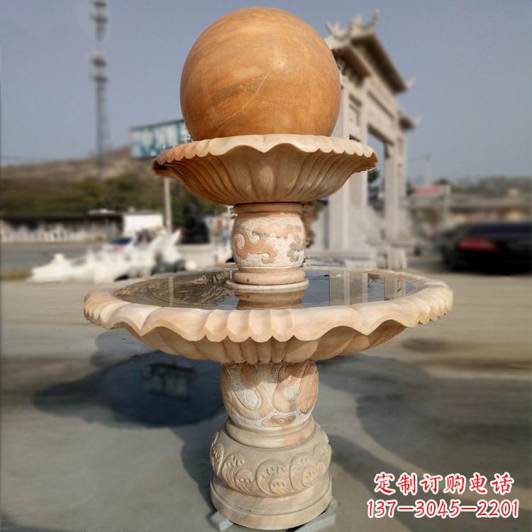 昆明精致的风水球石雕塑