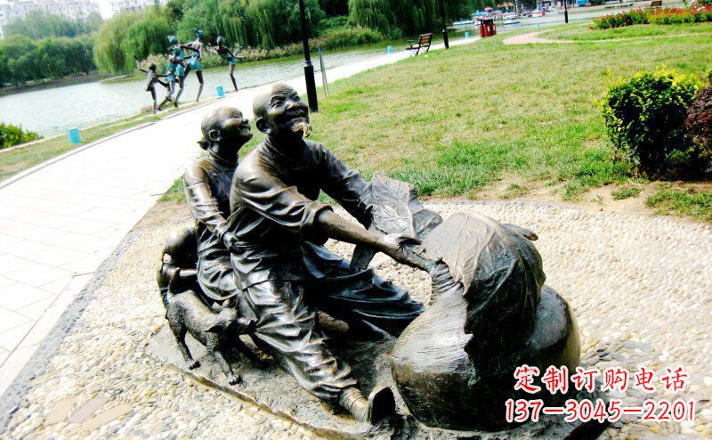 昆明新颖可爱的铜雕萝卜小品