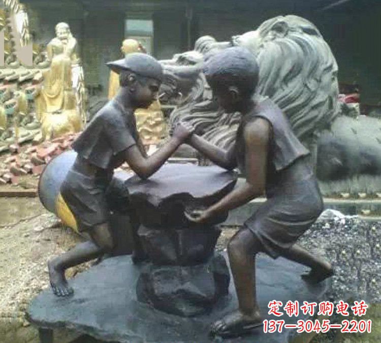 昆明非凡童趣,精致儿童铜雕