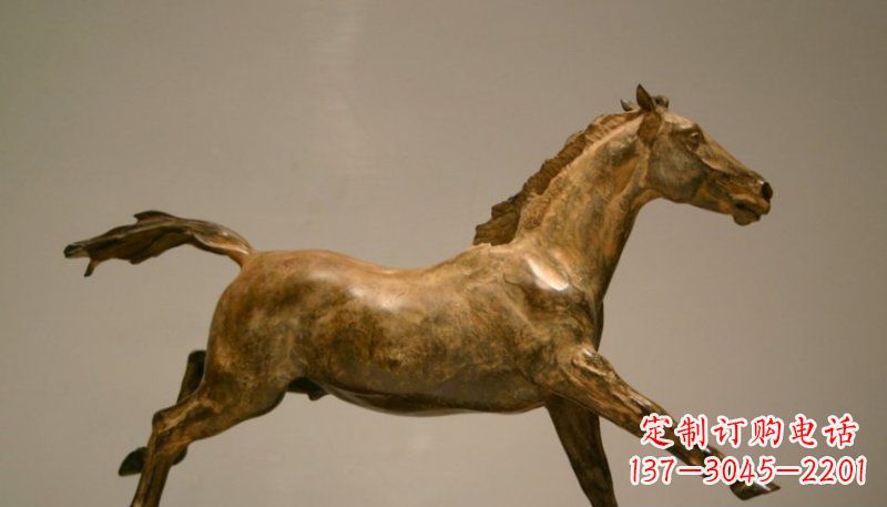 昆明铜雕动物奔跑马