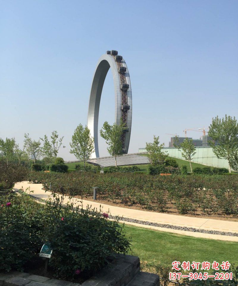 昆明精美摩天轮不锈钢抽象雕塑