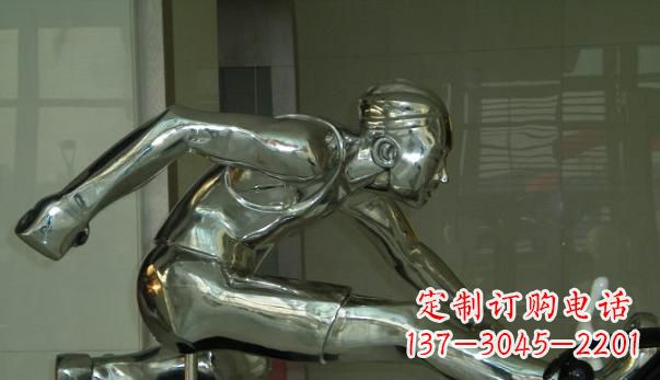 昆明不锈钢运动员雕塑