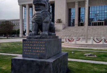 昆明法院神兽獬豸雕塑--正大光明庇护激励雕塑