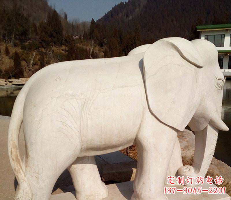 昆明中领雕塑大象石雕