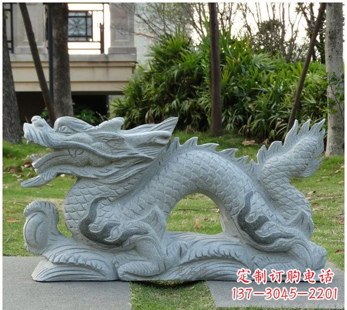 昆明精美雕刻的大理石龙雕塑