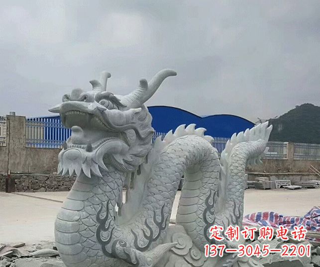 昆明大理石生肖龙景观石雕
