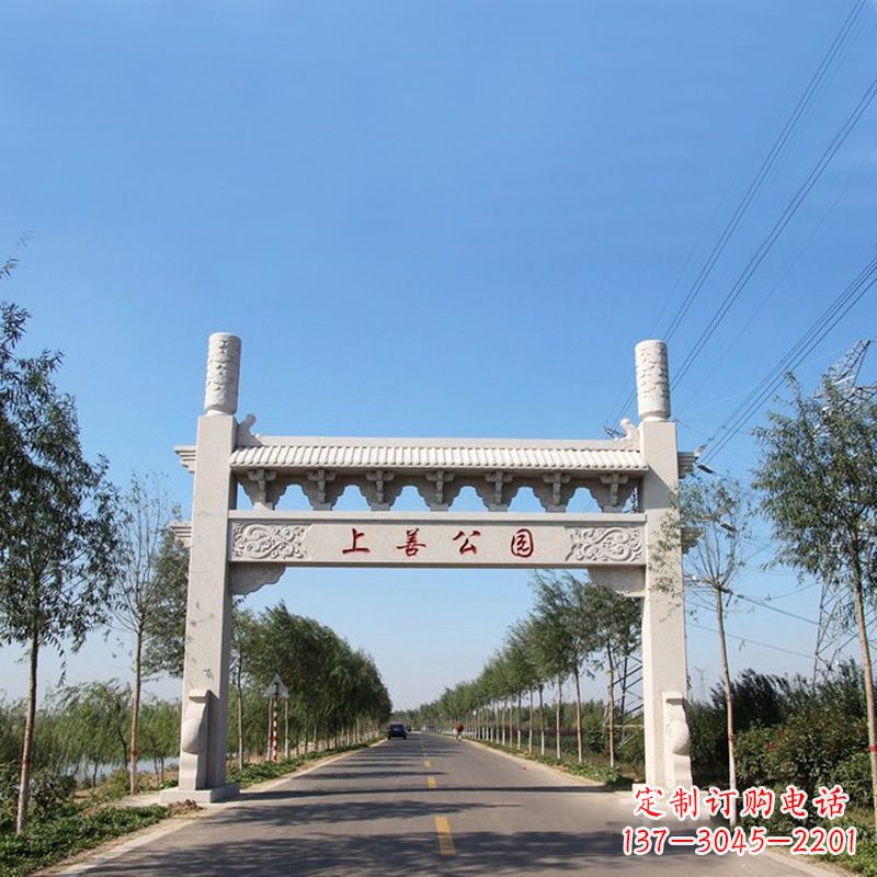 昆明精美石牌坊雕塑——打造公园独特风格