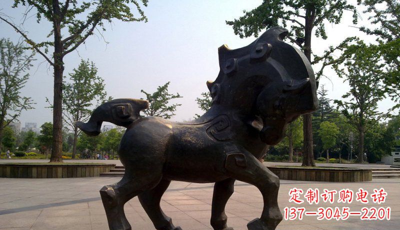 昆明中领雕塑灵动小马铜雕