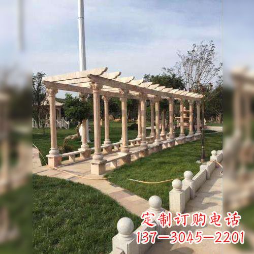 昆明公园花架长廊石雕
