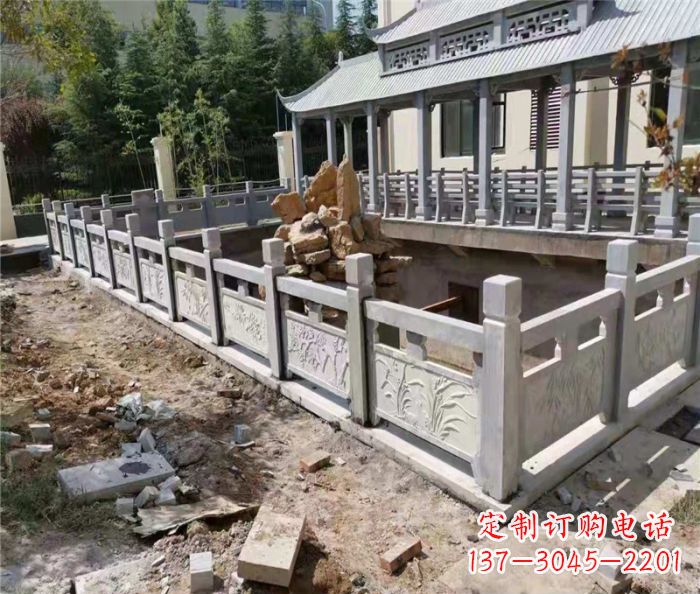 昆明公园景观大理石浮雕栏板_2