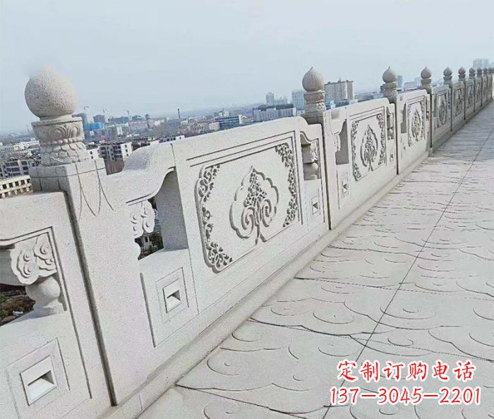 昆明公园景观大理石栏板石雕 (7)